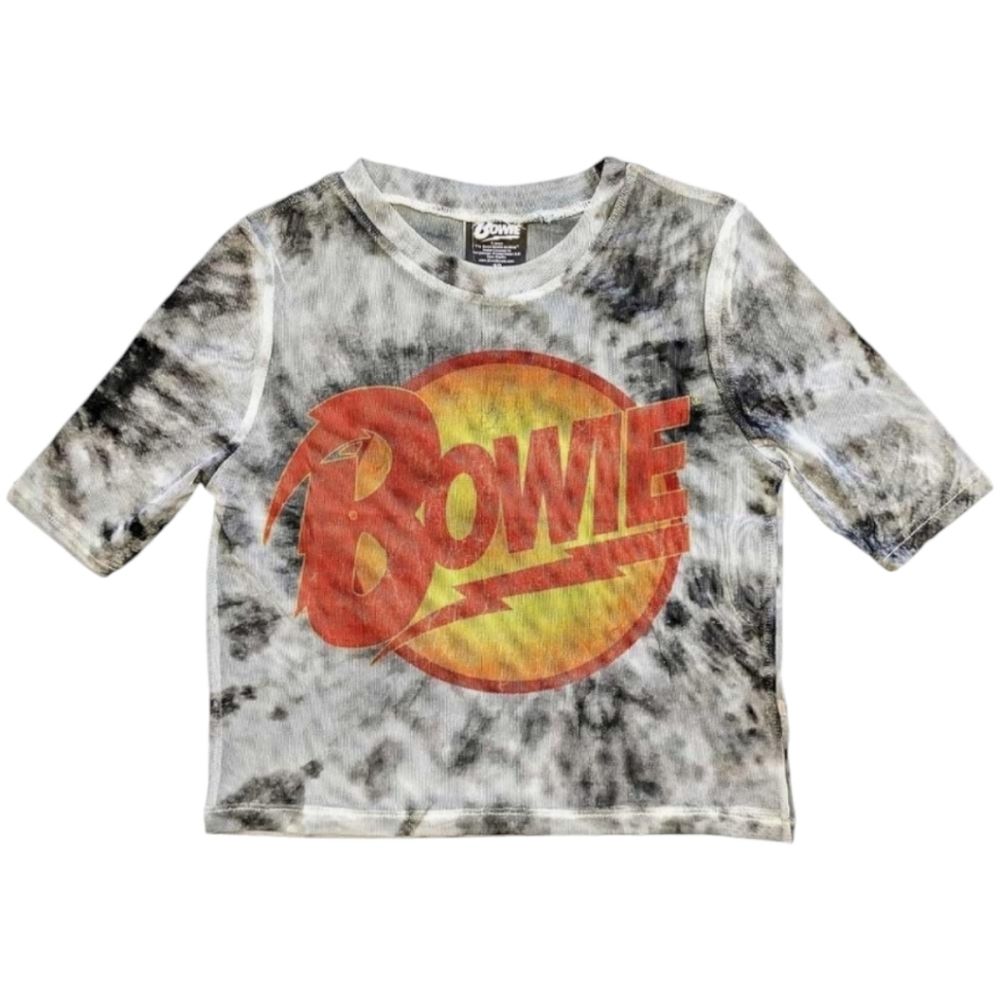 David Bowie Diamond Dogs Mesh Crop Top